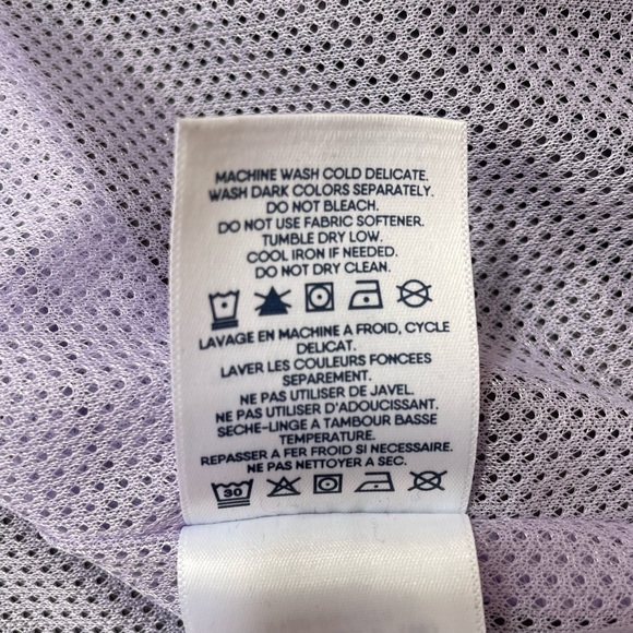 Lands End Women's Tall Squall Packable Waterproof Raincoat in Blackberry Purple - Picture 9 of 9